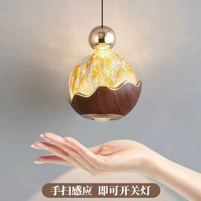 【名品灯饰】轻奢简约创意中古侘寂风可升降卧室床头吊线