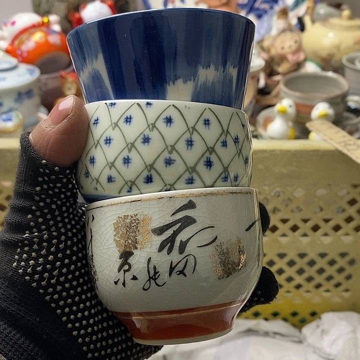 紫砂茶杯益****明日本回流精品瓷器