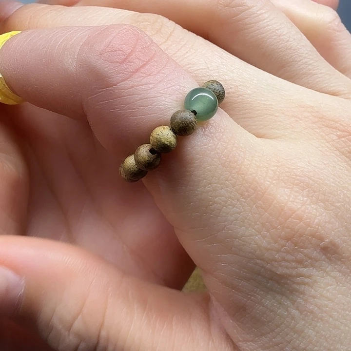 沉香沉香碎屑【梅子家】0.4mm戒圈