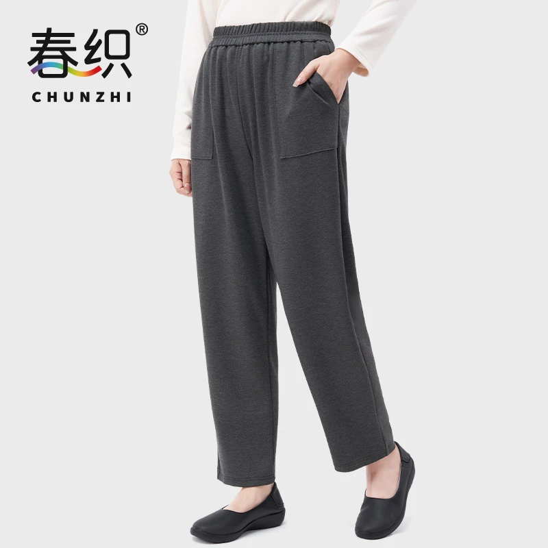 中老年妈妈春秋直筒休闲裤老人女裤薄款裤子宽松老人大码长裤