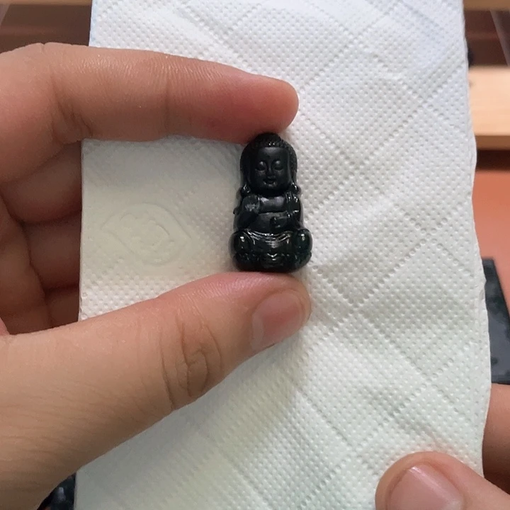 翡翠未镶嵌颈饰天然翡翠A货  宝宝佛