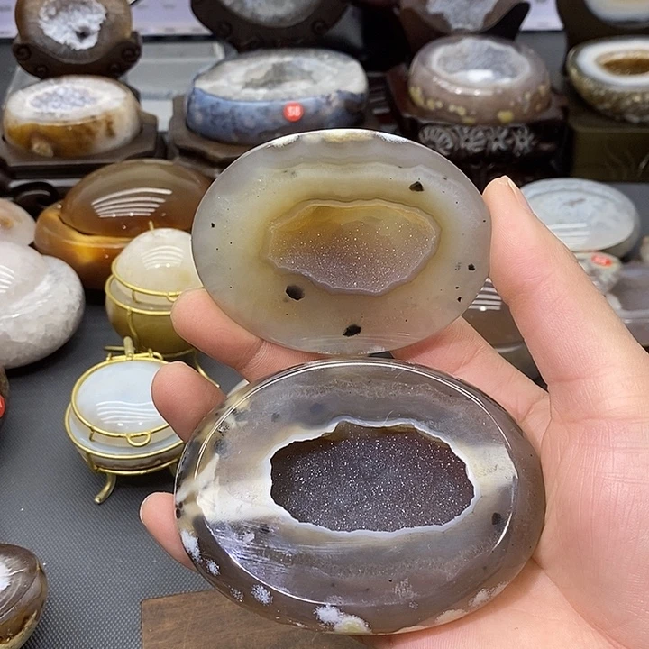 未镶嵌紫晶摆件聚宝盆