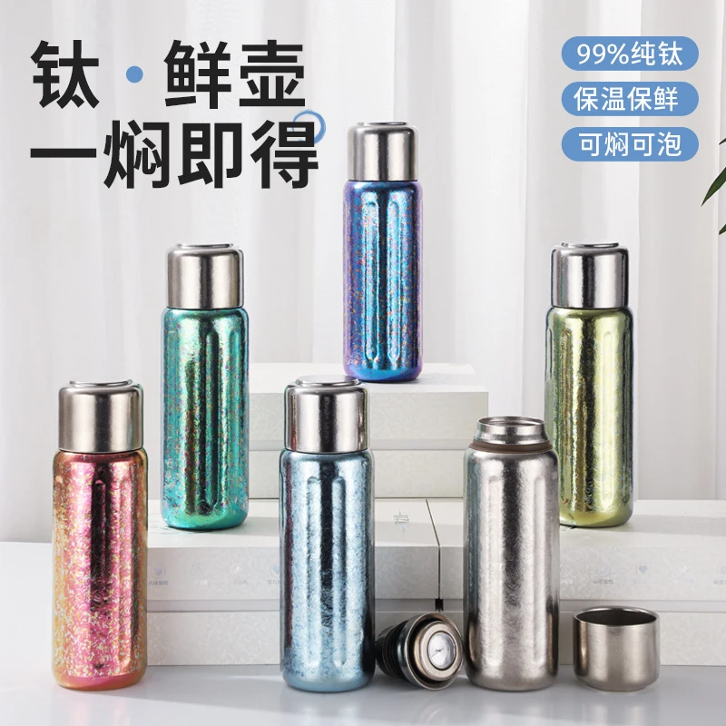 《磁吸款500ml机械表盘》纯钛磁吸保温杯500ml机械温显大容量保温杯