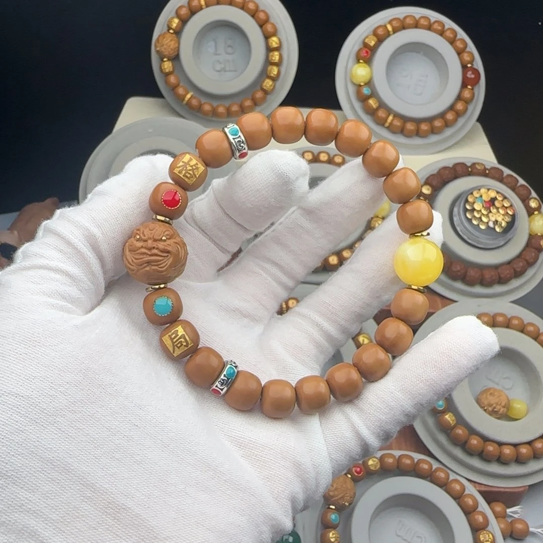 仲***1猴头核桃吊坠全品老型猴头手串私人订制满贯