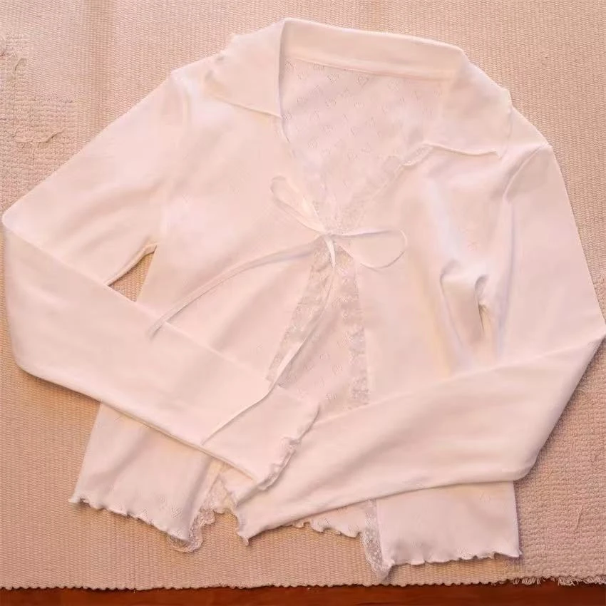 超仙！开衫夏季短款长袖薄款短外套防晒木耳防晒衣女 MS-25055