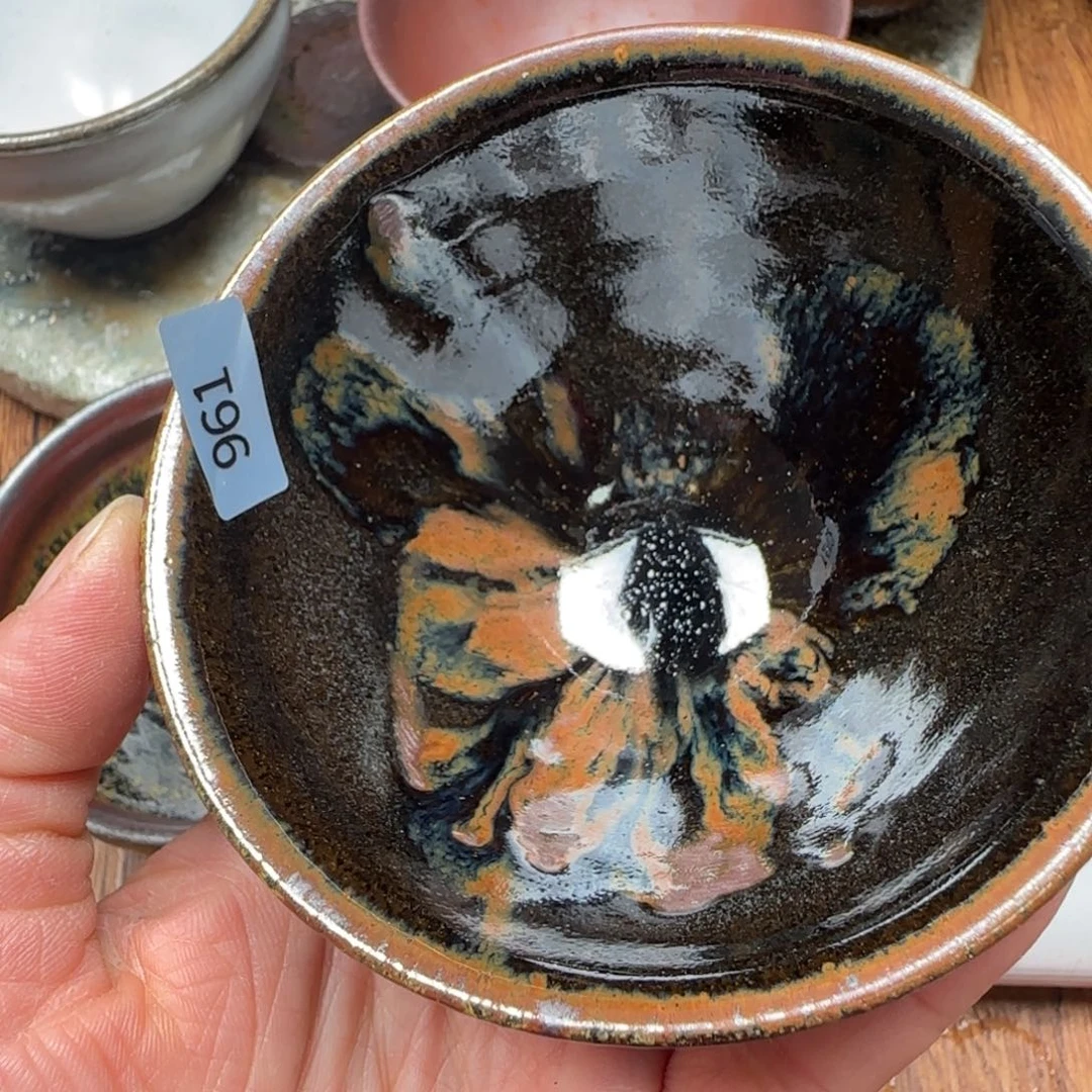 柴烧建盏茶盏茶杯961