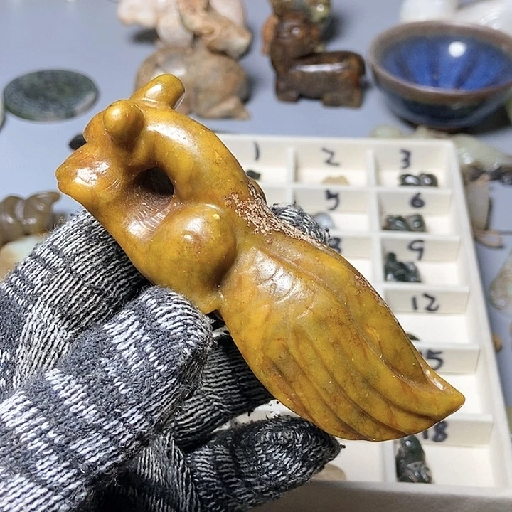 和田玉未镶嵌颈饰173