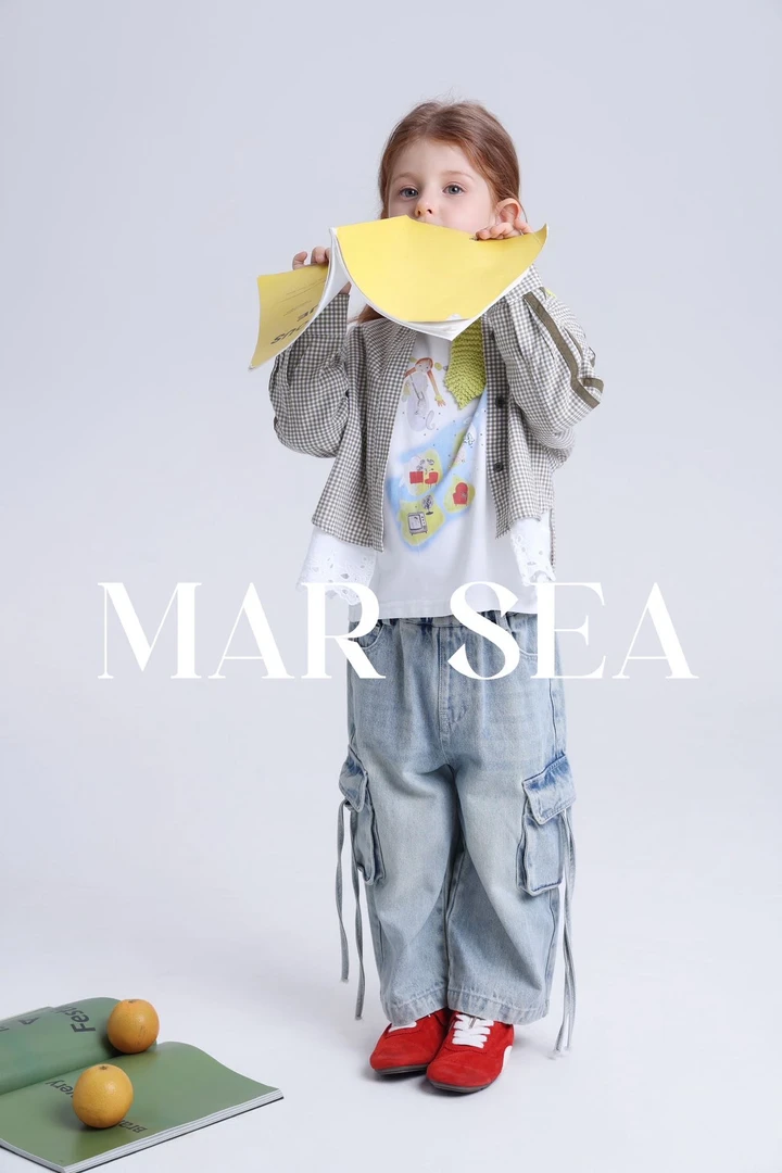 MS-31016-儿童女童洋气百搭格子外套（秋款）