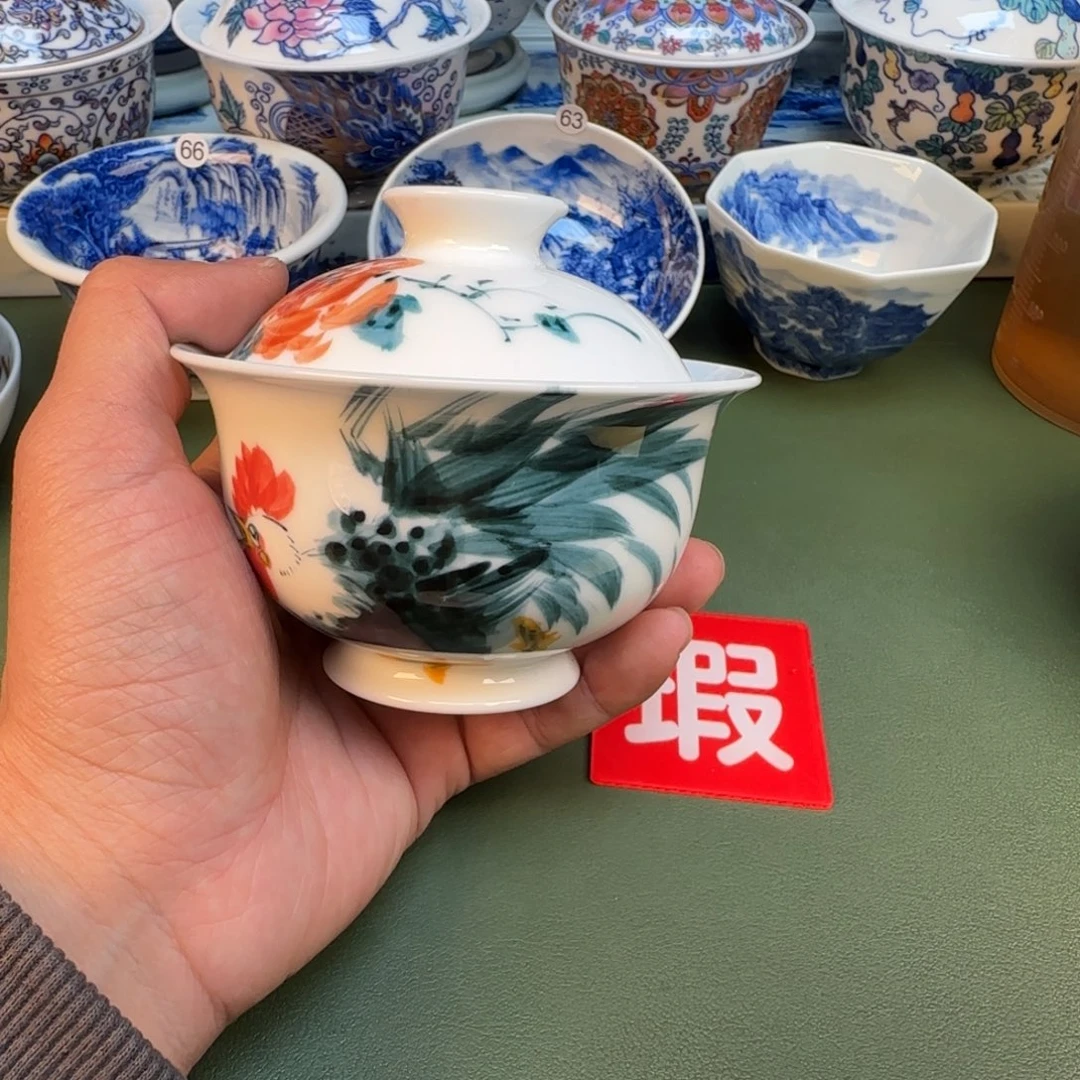 纯手工纯手绘茶具石头67