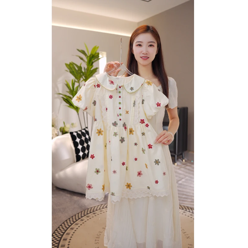 女童2025夏季新款连衣裙2025中大童女宝儿童夏款可爱裙子9976