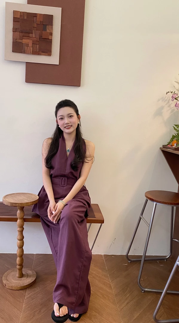 33·夏季新款挂脖吊带高腰显瘦阔腿裤两件套