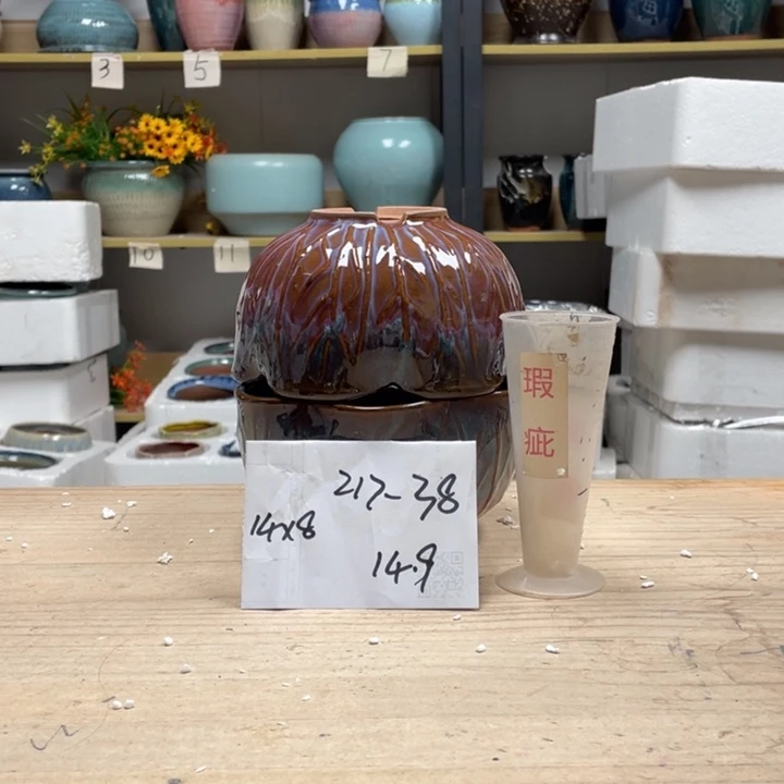 紫砂花盆多肉花盆微瑕38