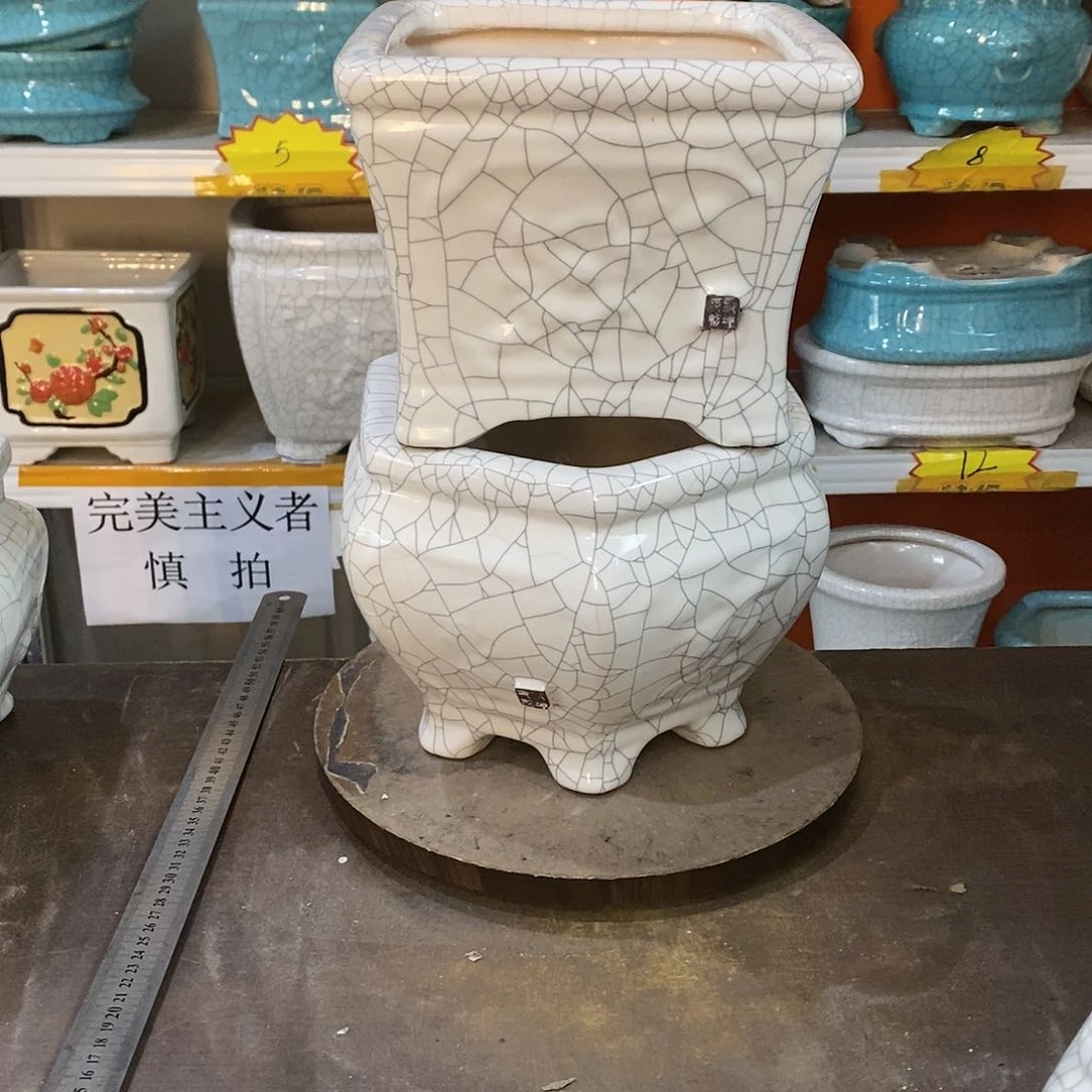 王花盆的形状和形状