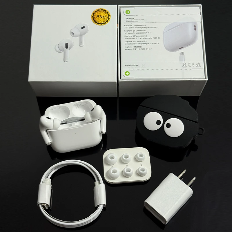 华强北ANC主动降噪蓝牙耳机五代高音质适用苹果安卓开盖动画Pro2