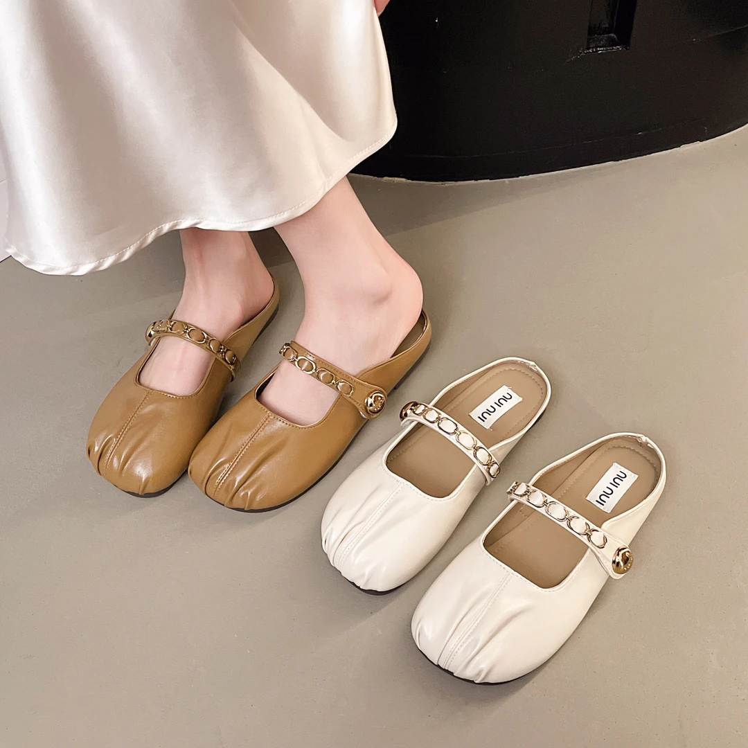 法式软底单鞋女夏2024春秋新款舒适平底孕妇鞋超火玛丽珍鞋配裙子