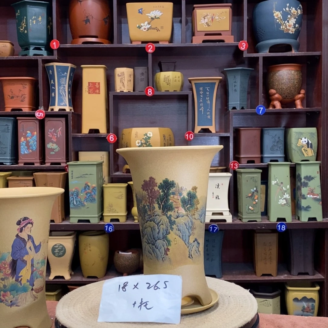 紫砂花盆紫砂陶艺