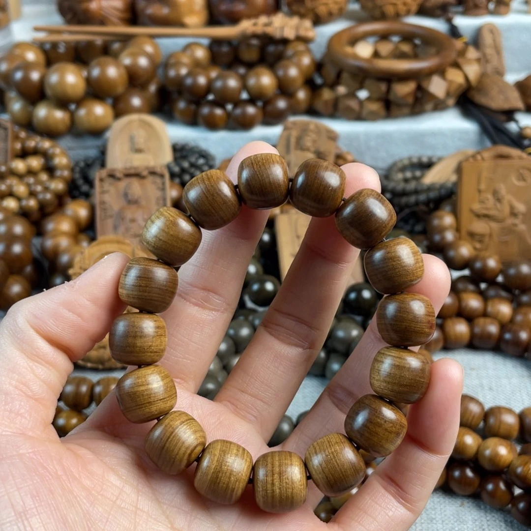 木老山檀香13/14黑肉手串