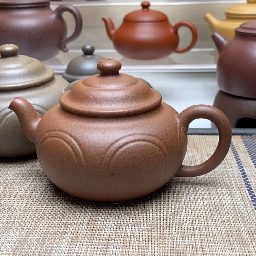 紫砂茶壶160毫升无添加高温老乌泥