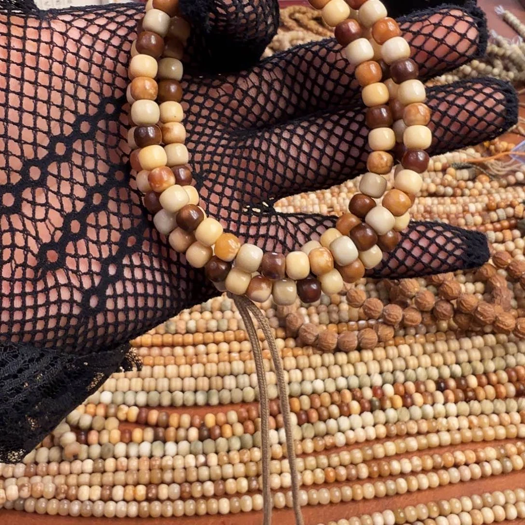 手串菩提根/象牙果龙脊菩提多宝老型长串