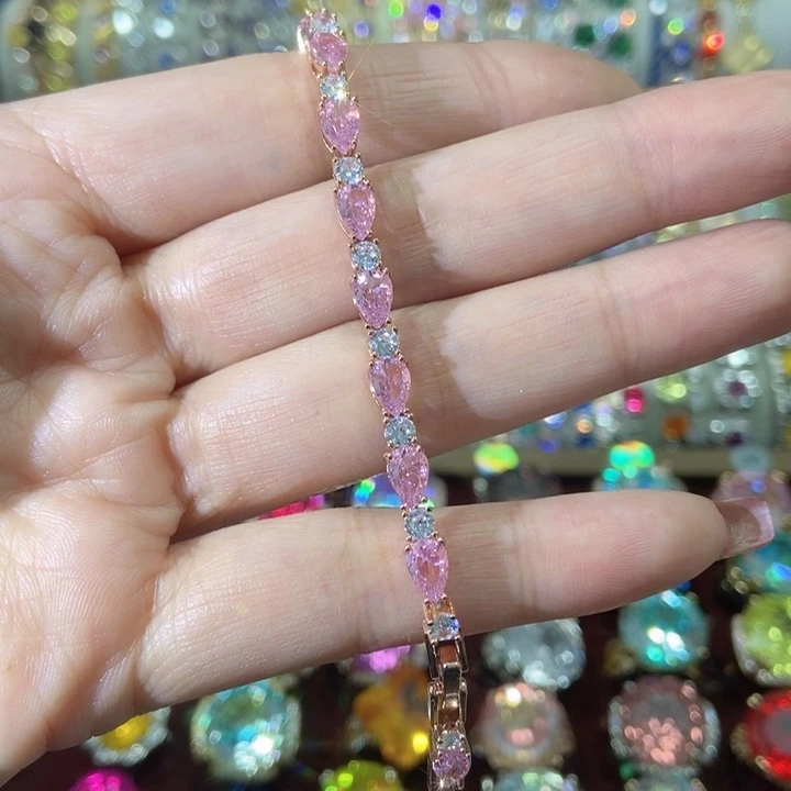 66锆石（处理）手链