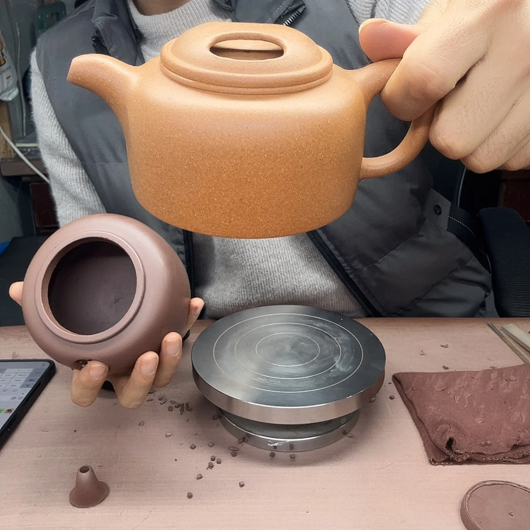 Y***G茶壶紫砂牛盖微瑕320ccc