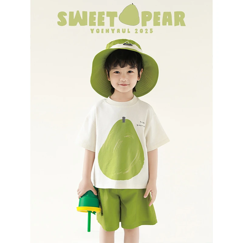 YOEHYAUL/幼悠夏二波【清脆爽口】男童原创设计透气舒适T恤潮 N6052