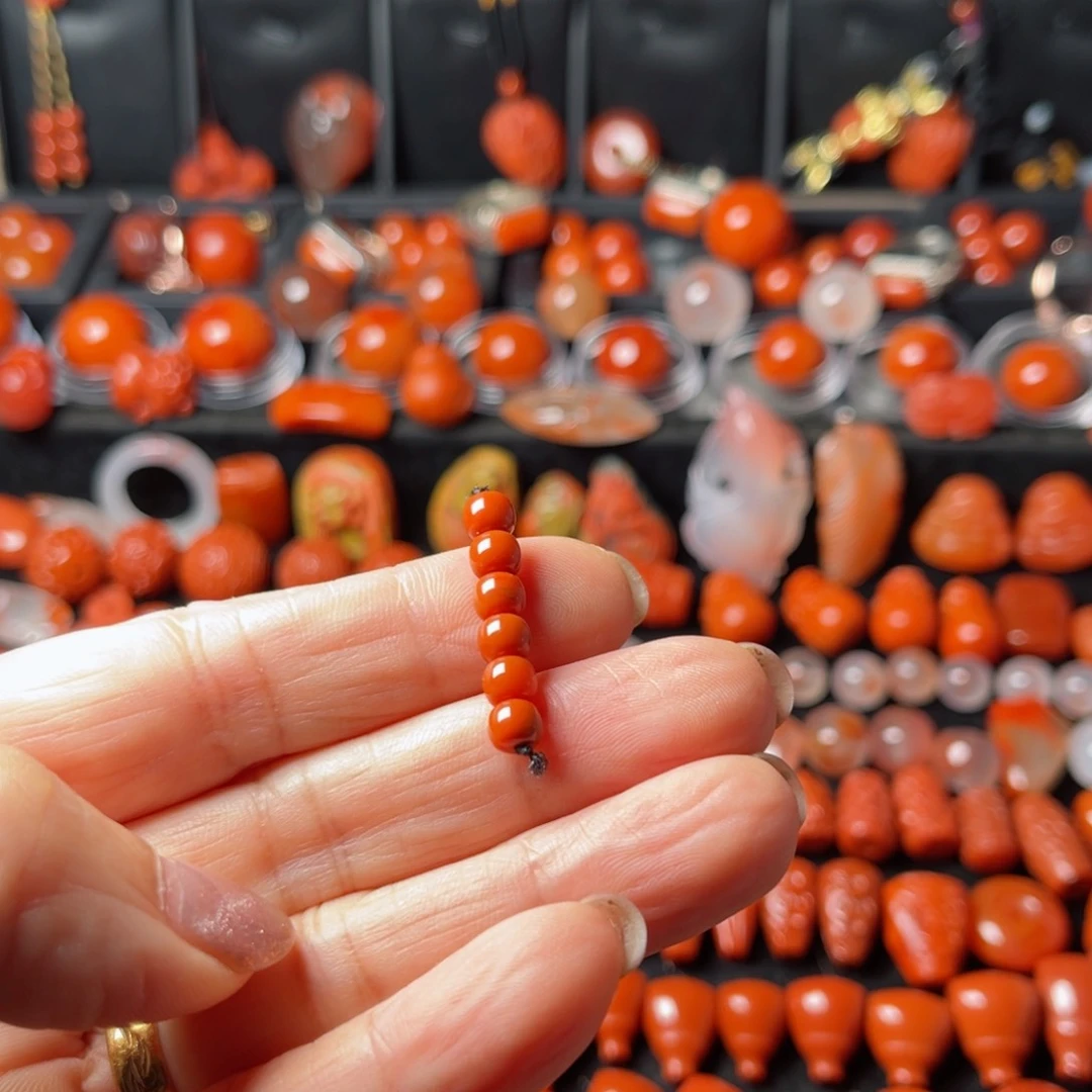 未镶嵌弟子珠5南红玛瑙