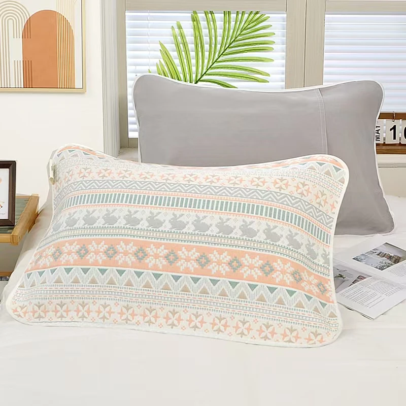 【40*60】【加大学生儿童枕套合集】六层纯棉纱布儿童枕套一对装特价