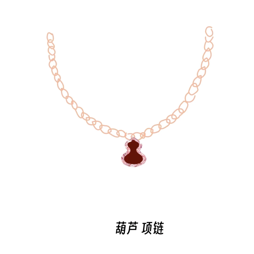 《葫芦》项连 时尚精工简约百搭复古轻奢丝巾