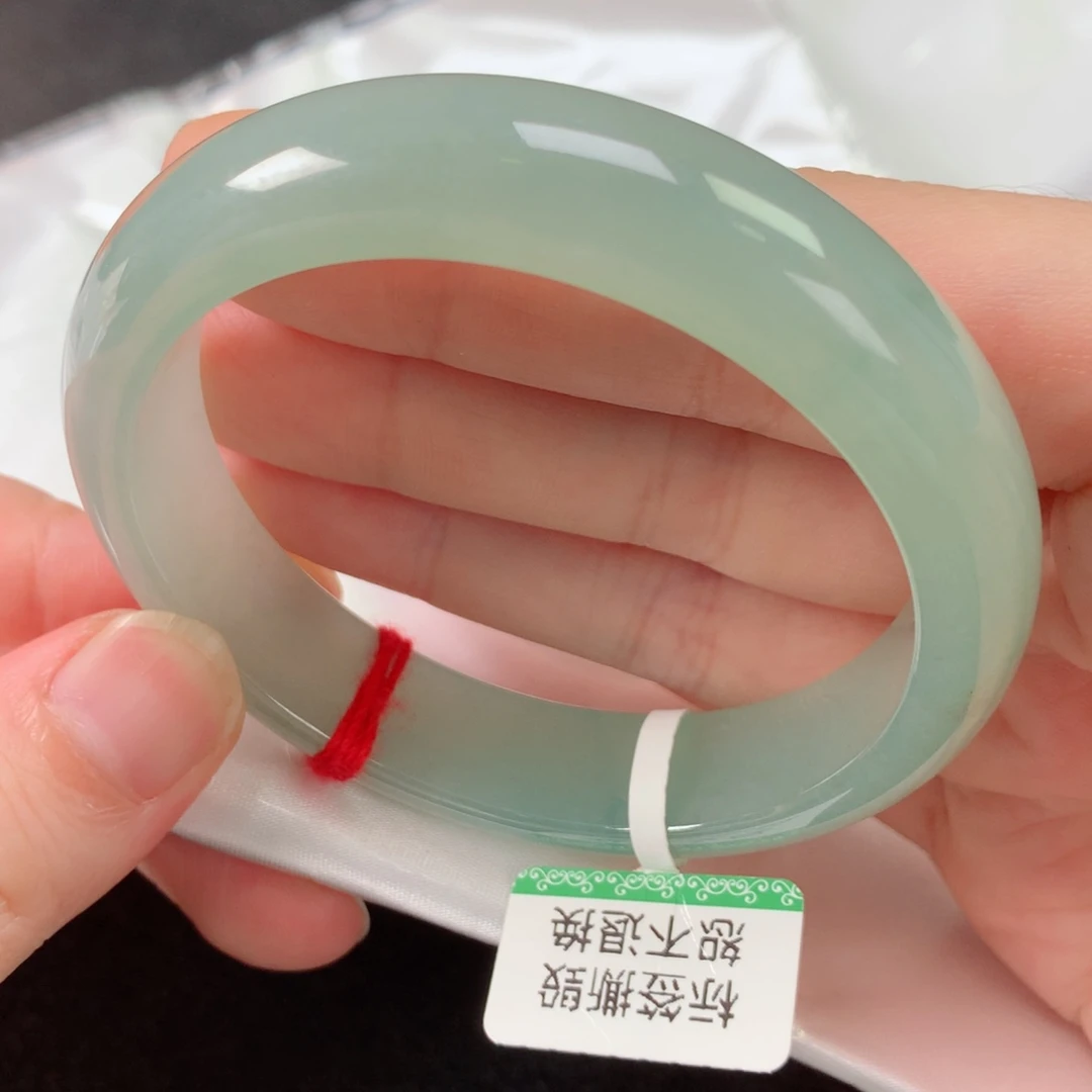 未镶嵌手镯翡翠缅甸天然翡翠手镯56圈口