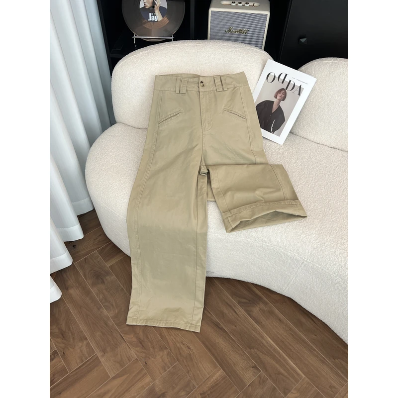 KAISIO春夏设计牛仔直筒裤高级感时尚百搭穿搭2410102