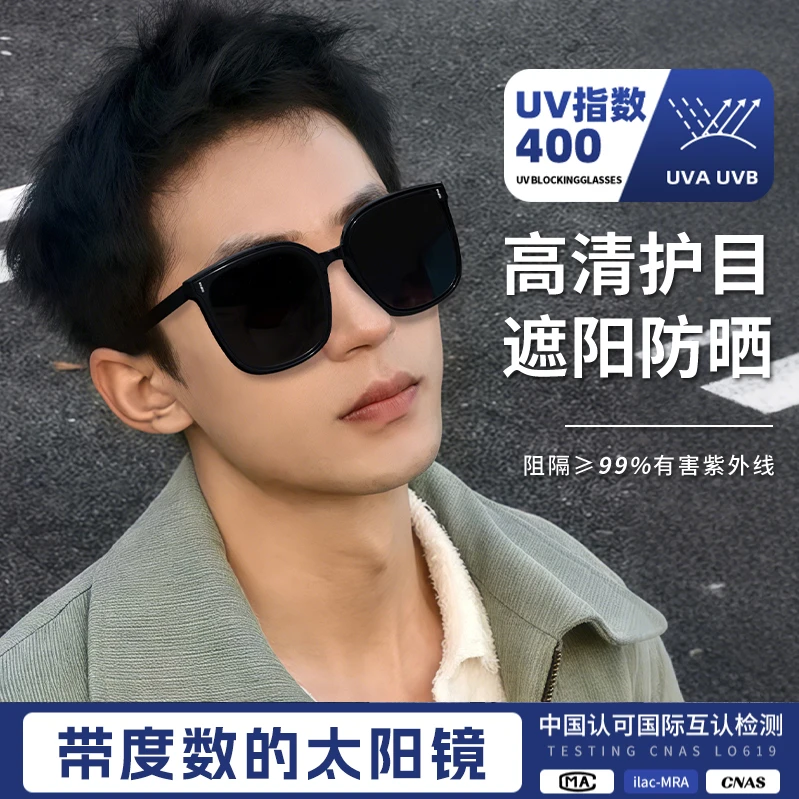 墨镜男款高级感2025新款防紫外线开车专用防晒可配近视太阳眼镜女