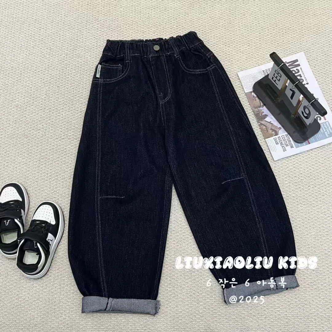 杭州六小六正版BY LIUXIAOLIU秋季儿童牛仔裤17357