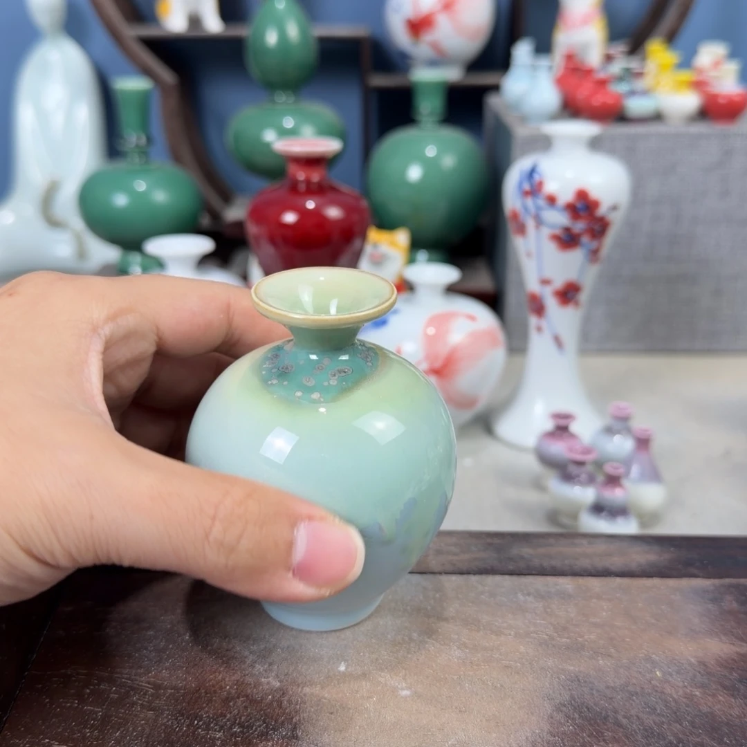 陶瓷手工小花器摆件