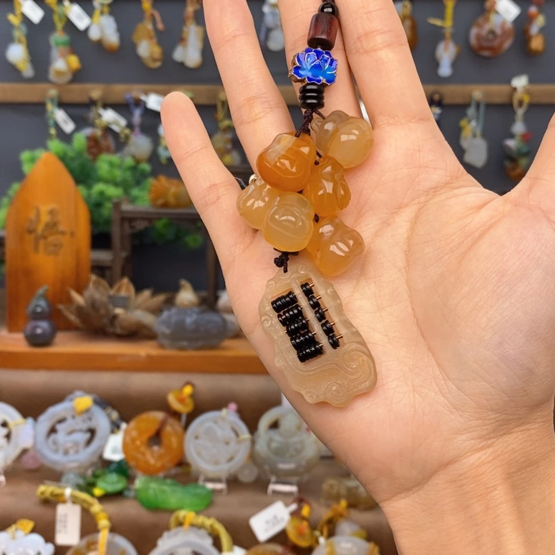 玛瑙/玉髓车挂未镶嵌66666666