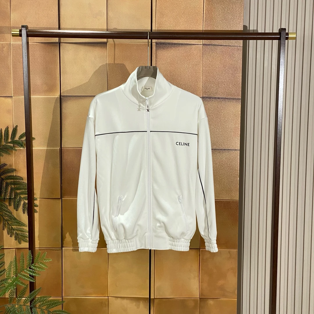 Celine 新款白色字母logo校服外套/S码/99新/25701
