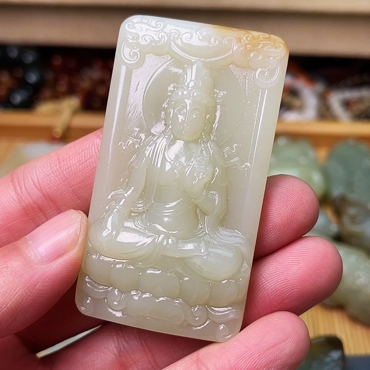 和田玉未镶嵌吊坠(不含链)