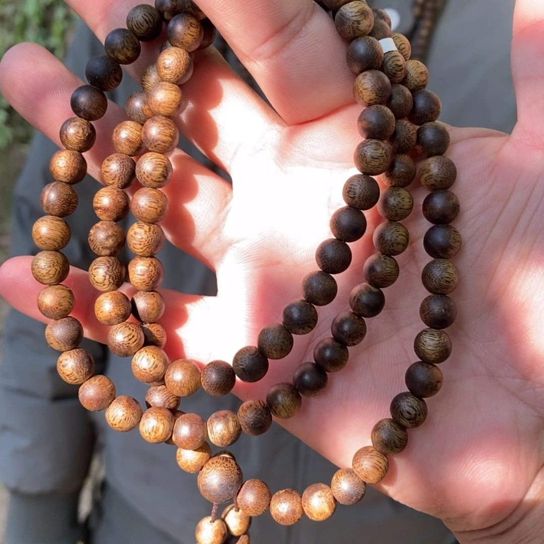 沉香手串圆珠08多圈22克多样性发一