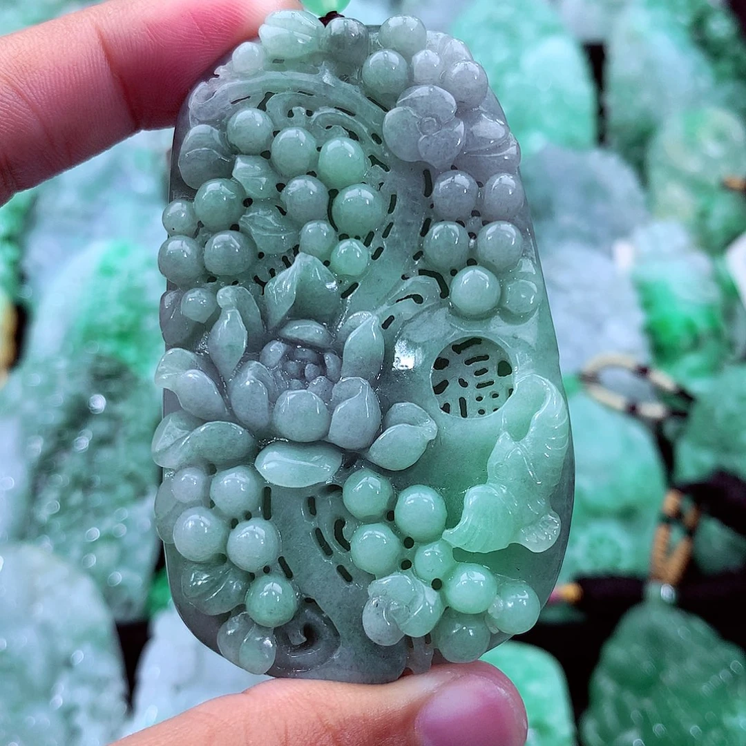 翡翠未镶嵌吊坠(不含链)