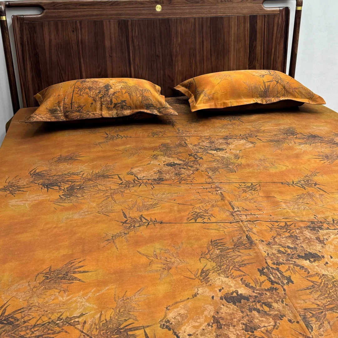 香云纱床单被套多件套Y0066