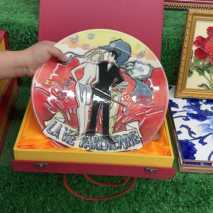 陶瓷板画12寸赏盘