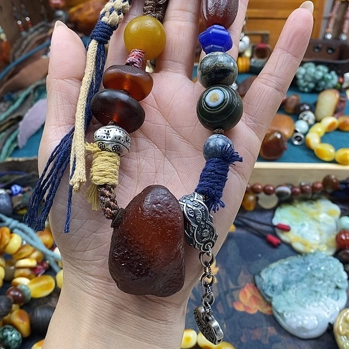 蜜蜡未镶嵌项链项链