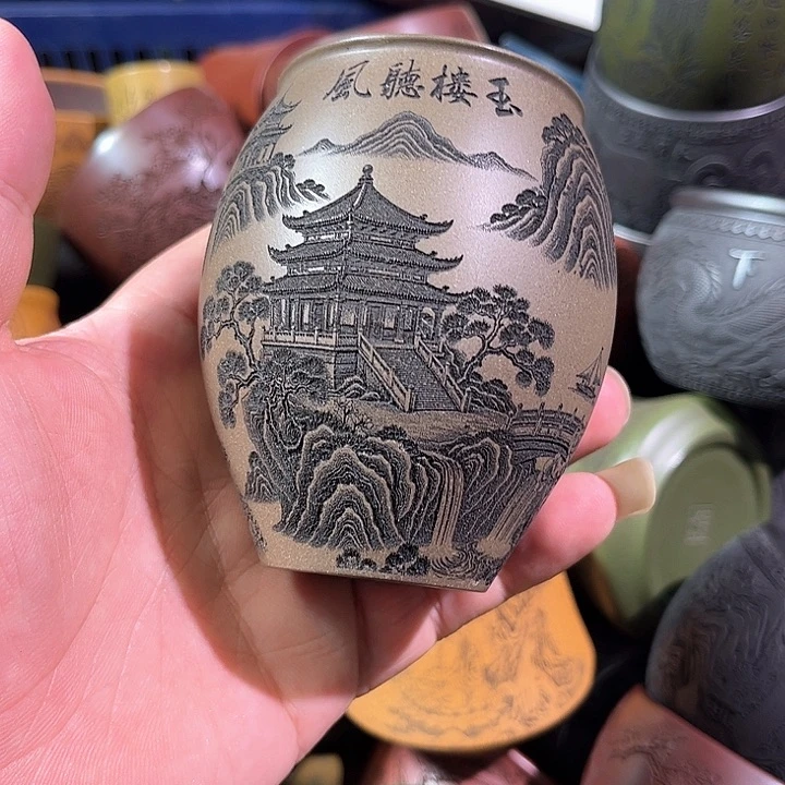 茶杯紫砂全手工紫砂主人杯