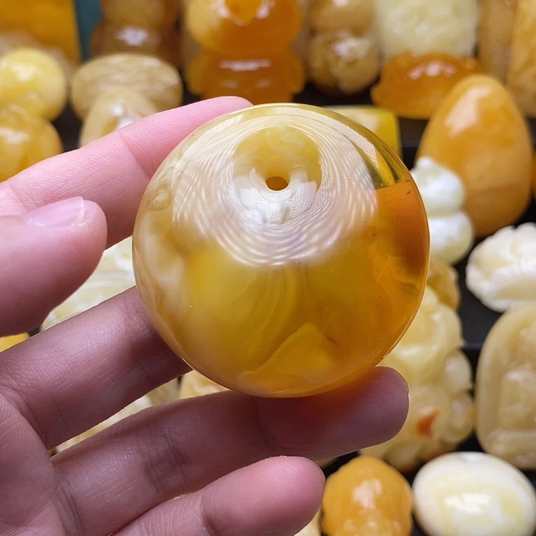 琥珀颈饰未镶嵌琥珀蜜蜡