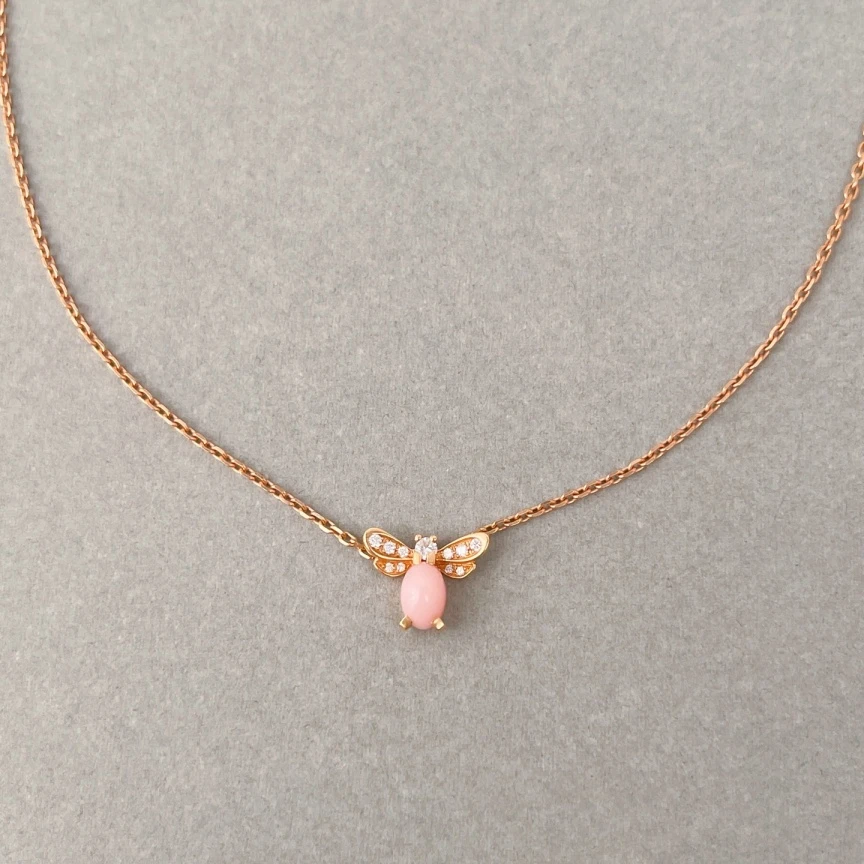 95新 Chaumet/尚美 蜜蜂项链/链长40cm/1871