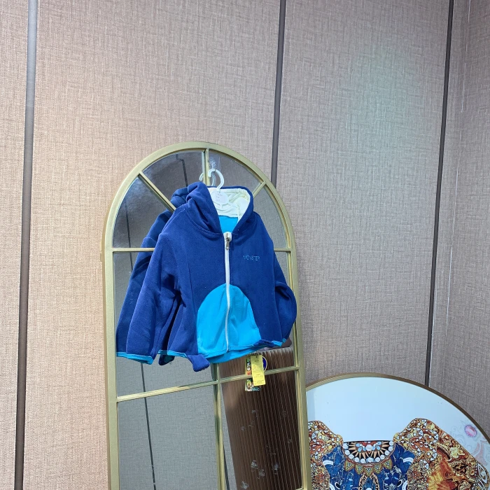 EE471   宝宝蓝色双层外套    秋款