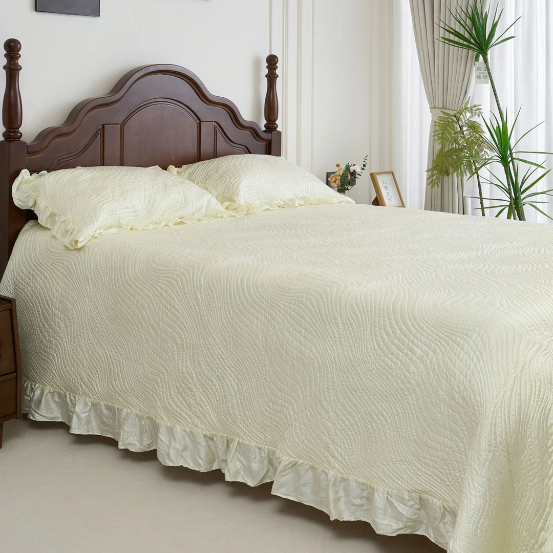 【冰凌】天丝+棉+砂洗！天丝棉床盖双面凉感韩式纯色轻奢