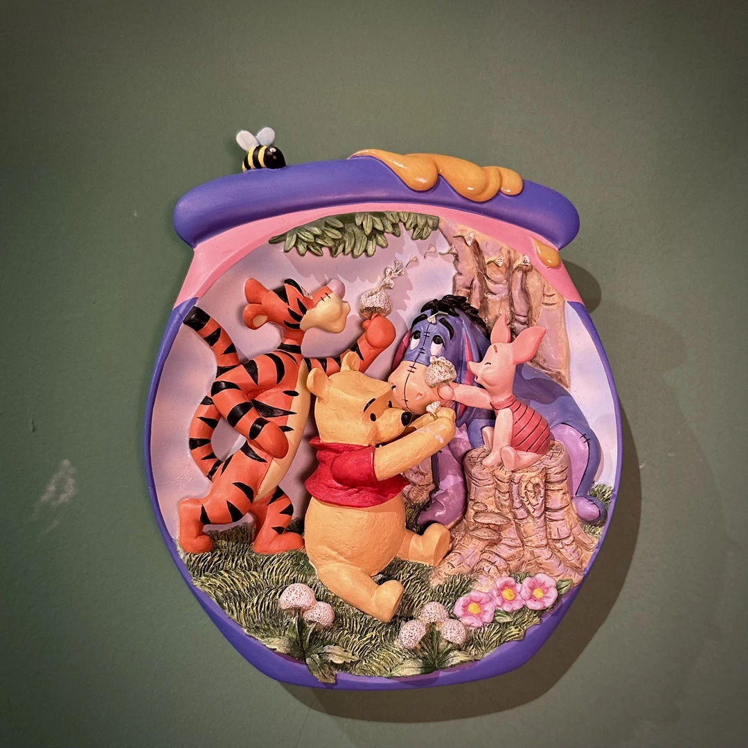 维尼熊噗噗蜜罐立体盘子|送好友