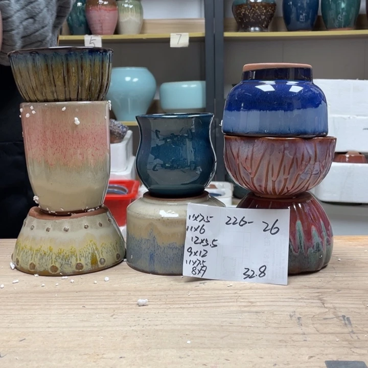 紫砂花盆多肉花盆微瑕26