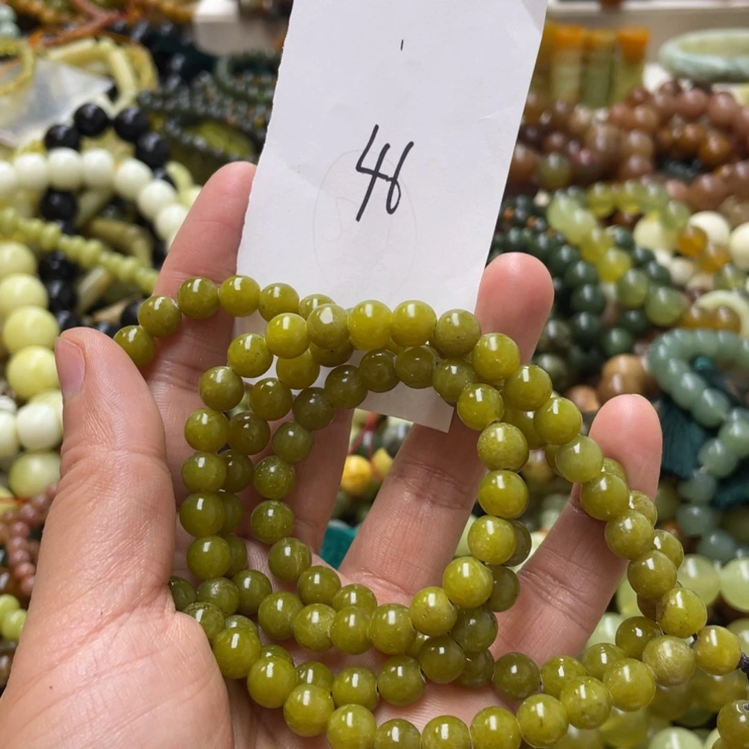 蛇纹石玉手链未镶嵌